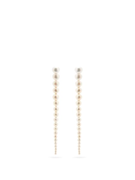 Graduated Pearl Danglers